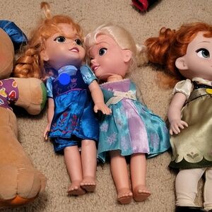 Blue and Teal Princess Dolls Set